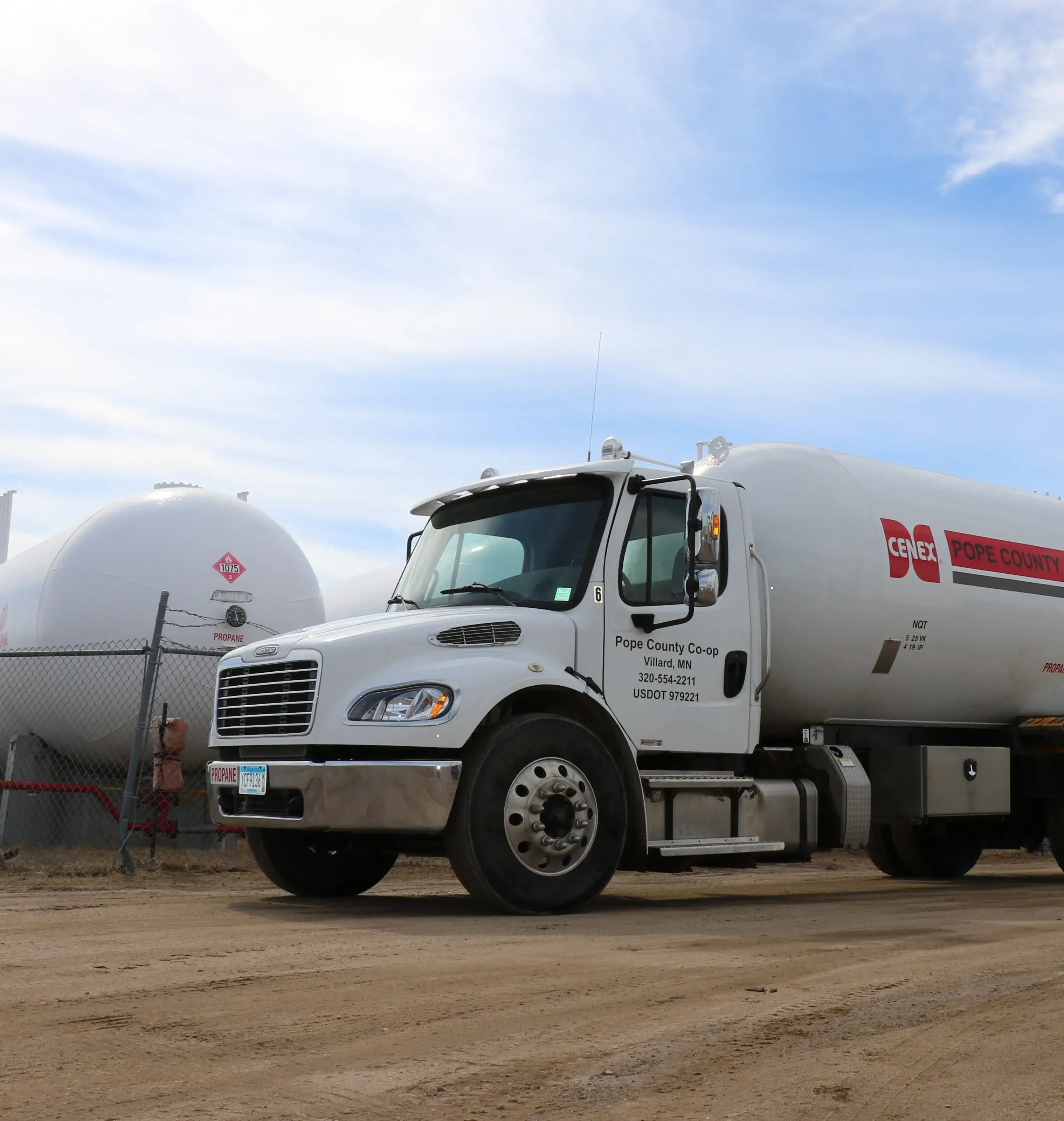 Cenex of Villard propane delivery truck