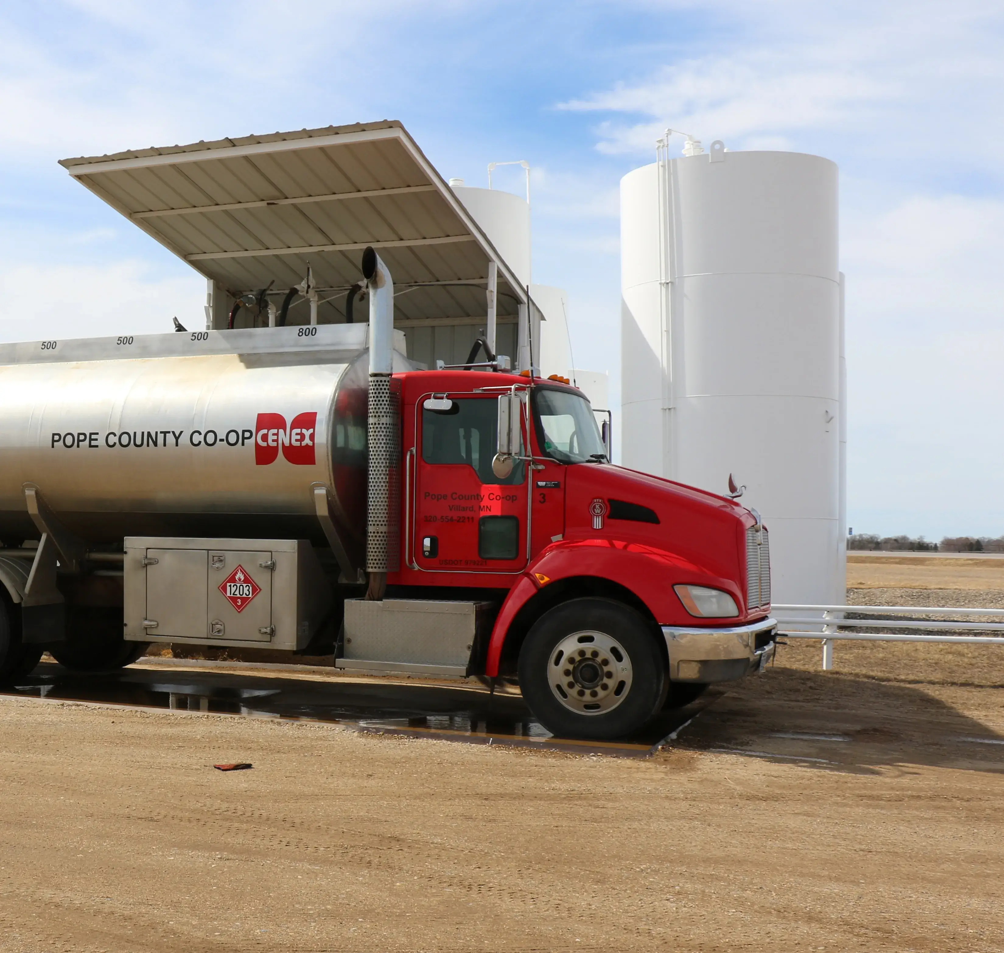Cenex of Villard bulk fuel delivery truck